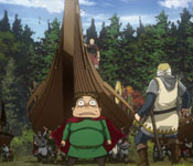 vikings carrying longship over land